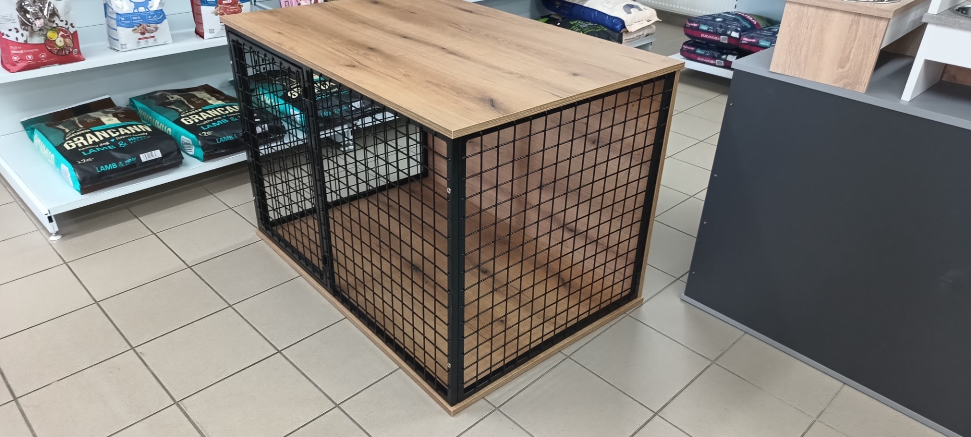 Kostra ocel jekl 20/20mm sít oka 50/50mm síla 4mm .Odolná klec Varianta 2